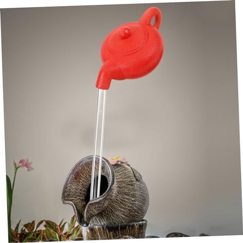 Floating Teapot Fountain Decor for Tabletop with LED Light