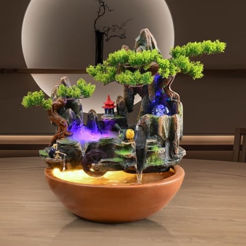 Lifelike Tabletop Waterfall Fountain Decor