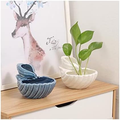 Conch Tabletop Fountain Ceramic Indoor Decor Water Feature