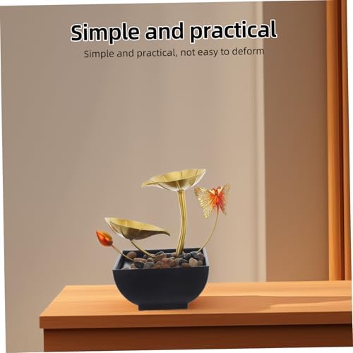 Indoor Waterfall Fountain with Leaf Design for Air Humidification