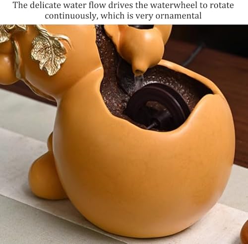 Indoor Gourd Water Fountain Decor With Circulating Flow