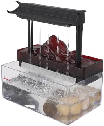 GOWENIC Tabletop Water Fountain with Light