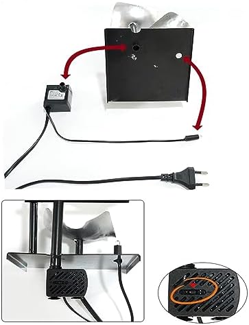 BebeXi Indoor Water Fountain with Light and Multicolor Birds