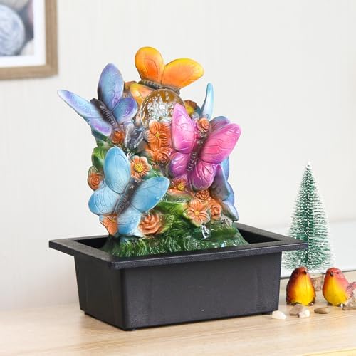TiCin USB Tabletop Fountain with Butterfly Design