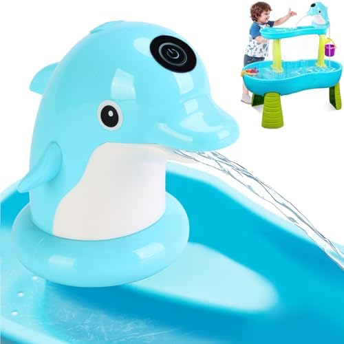 Dolphin Water Table Pump Toy for Kids Blue 1
