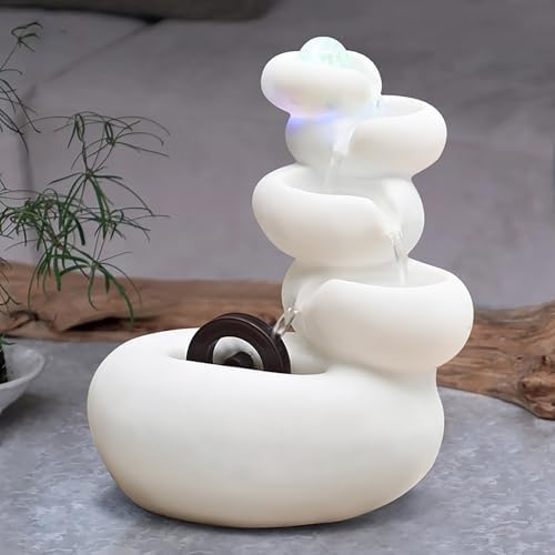 Waterfall Fountain Indoor Ceramic Ornament for Home Office