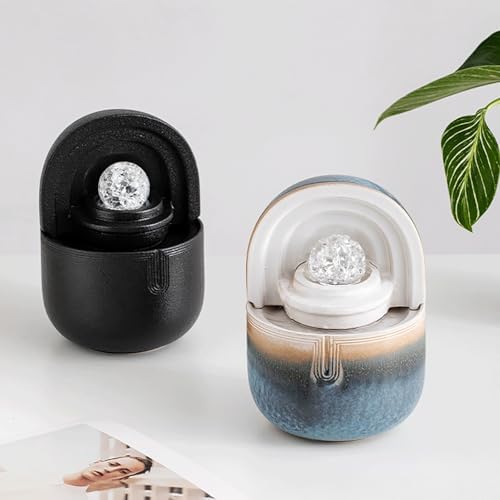 Ceramic Small Fountain with Water Wheel for Home Dcor