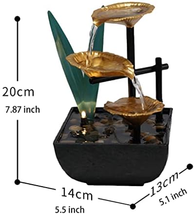 Stylish 3-Tier Indoor Waterfall Fountain with LED Light