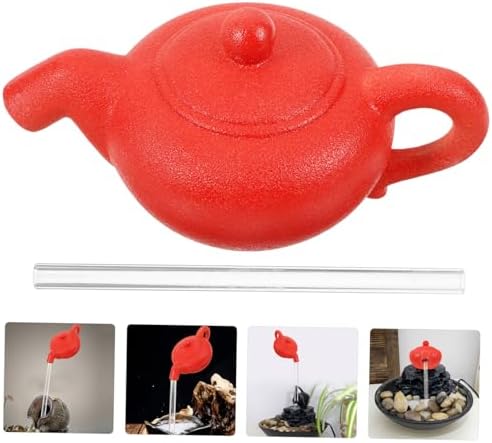 TOGEVAL Floating Teapot Fountain Decor for Tabletop Home Water Feature