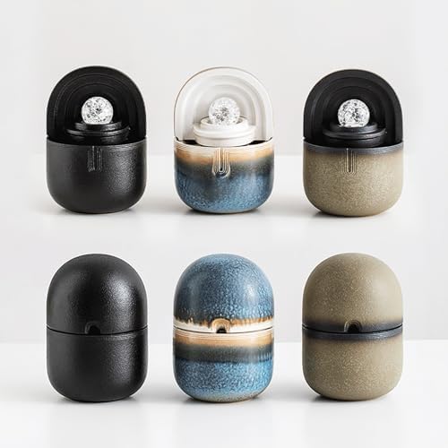 Ceramic Small Fountain with Water Wheel for Home Dcor