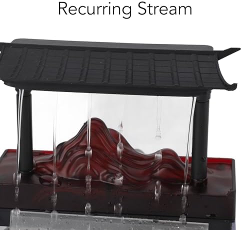 Aurovibe Tabletop Water Fountain with LED Light