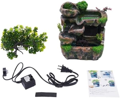 Gdrasuya10 Indoor LED Fountain with Waterfall and Rockery