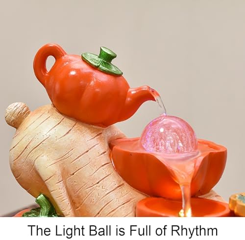 Vegetable Themed Tabletop Water Fountain with LED Light