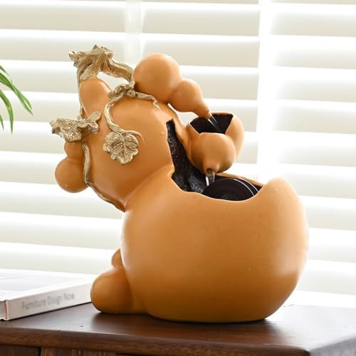 Indoor Gourd Water Fountain Decor With Circulating Flow
