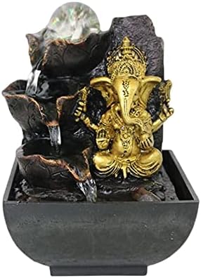 Ganesha Statue Tabletop Fountain for Home Decor