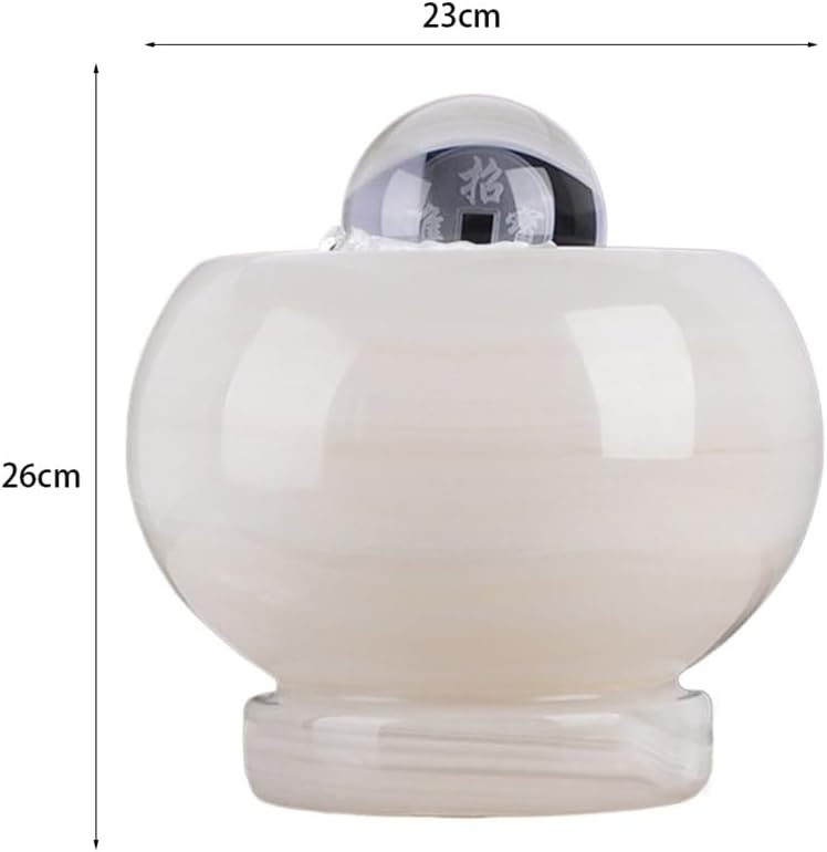 Jade Feng Shui Tabletop Water Fountain for Home and Office