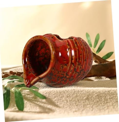 BIUDECO Water Jar Indoor Waterfall Fountain Ceramic Fish Tank Decor