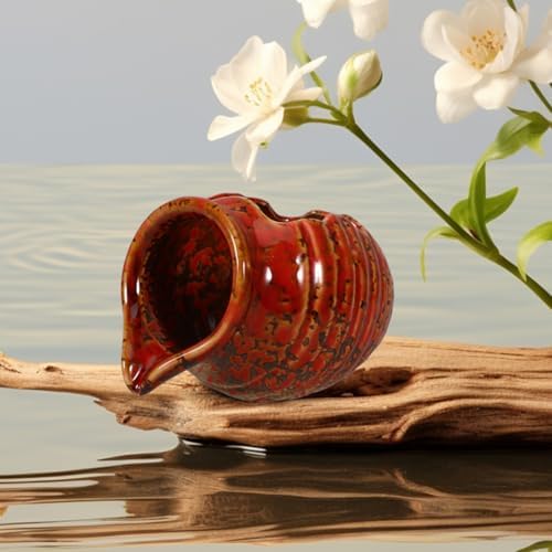 MAGICLULU Ceramic Jar Water Fountain Indoor Outdoor Tabletop Decor