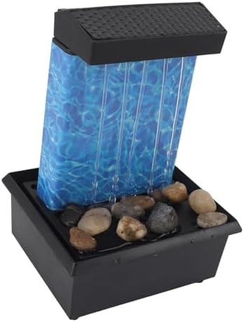 LED Lighted Waterfall Tabletop Fountain with USB Power 5V