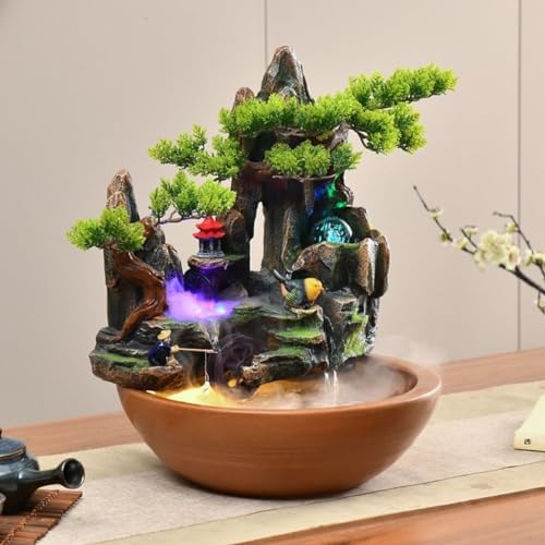 Lifelike Tabletop Waterfall Fountain Decor