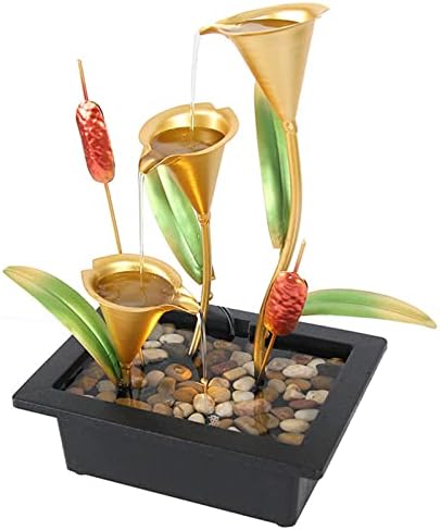 Iron Art Flowing Water Fountain Modern Minimalist Decor