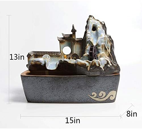 Desktop Rockery Indoor Tabletop Fountain with Electric Pump and Atomizer