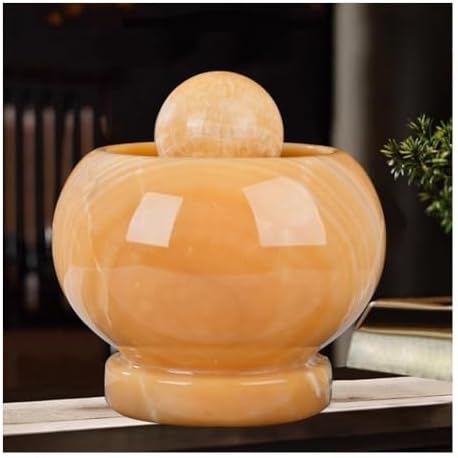 Jade Feng Shui Tabletop Water Fountain for Home and Office