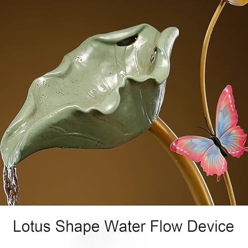 Lotus Tranquility Ceramic Tabletop Water Fountain