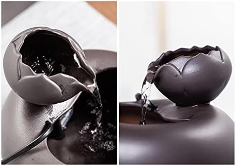BONAD Tabletop Waterfall Ceramic Fountain for Home Decor