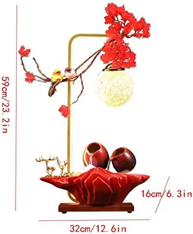 SHQ Red Festive Tabletop Fountain with LED Light 1