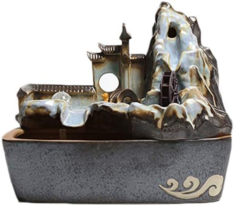 Desktop Rockery Indoor Tabletop Fountain with Electric Pump and Atomizer