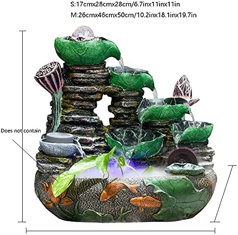 Tabletop Fountain with Rolling Ball and Atomizer for Home Office Living Room Bedroom