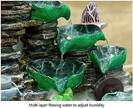 Tabletop Fountain with Rolling Ball and Atomizer for Home Office Living Room Bedroom