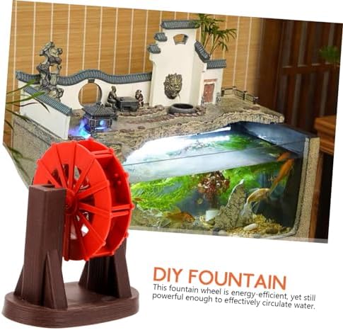 Small Water Wheel Model Portable Plastic Fountain Accessory