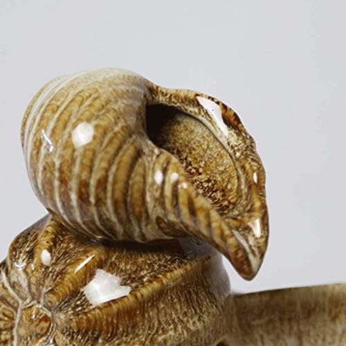 Indoor Tabletop Fountain with Conch Ceramic Decor and Submersible Pump