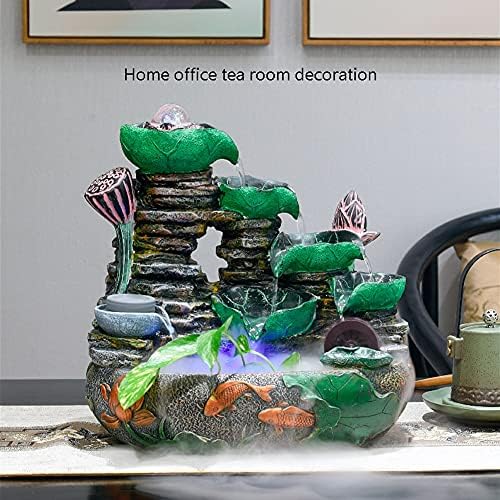 Tabletop Fountain with Rolling Ball and Atomizer for Home Office Living Room Bedroom