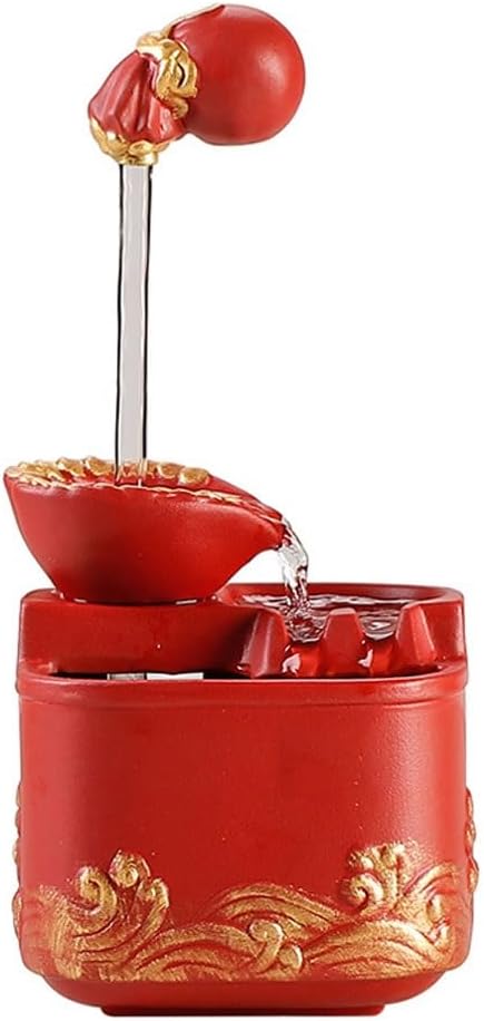 Tabletop Fountain with Water Flowing Decor