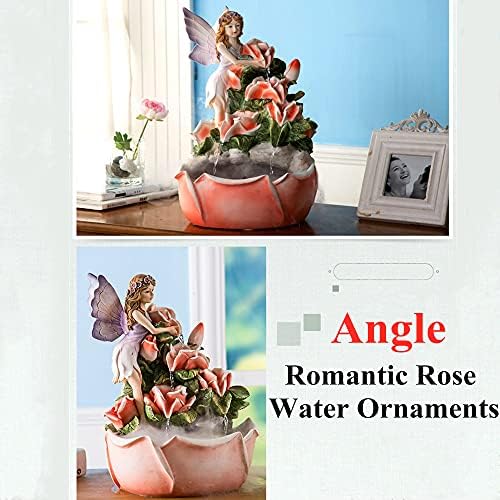 Fairy Angel Indoor Water Fountain 14 Inch Tabletop Fountain Decor