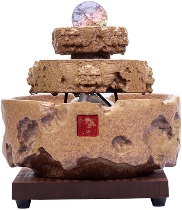 Calm Circulating Water Fountain for Home Office Desk Decor