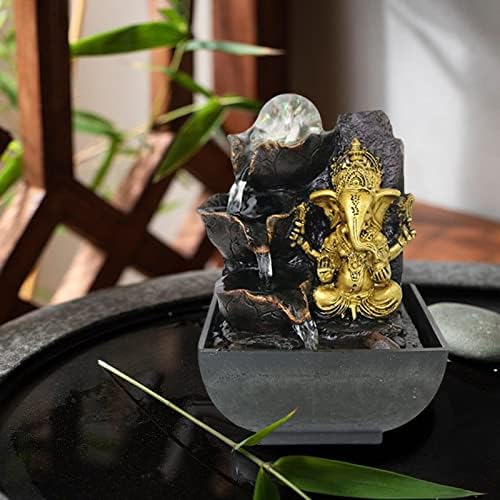 Ganesha Statue Tabletop Fountain for Home Decor