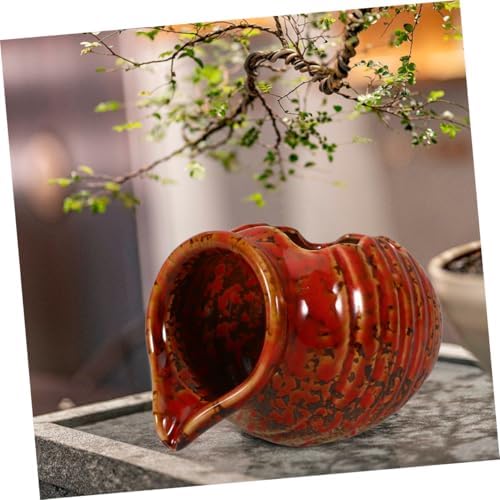Zerodeko Ceramic Jar Water Fountain Rustic Indoor Waterfall Decor