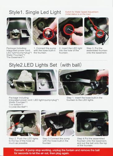 Buddha Fountain with Light 12 Inch Tabletop Indoor Fountain for Living Room and Office