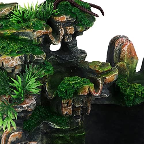 Walfront Tabletop Fountain Humidifier with Waterfall and LED Light