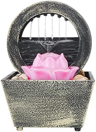 JOYNOW Tabletop Fountain Indoor Decor Waterfall Desk Decoration