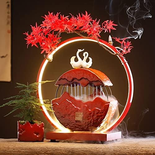 Stylish Tabletop Fountain with Waterfall Effect and Ornate Design