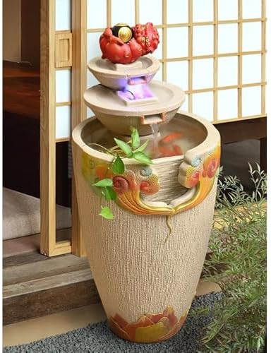 Modern Industrial Style Water Fountain for Home and Garden
