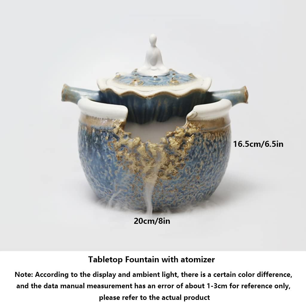 TENGJU Tabletop Fountain with Ceramic Design 1
