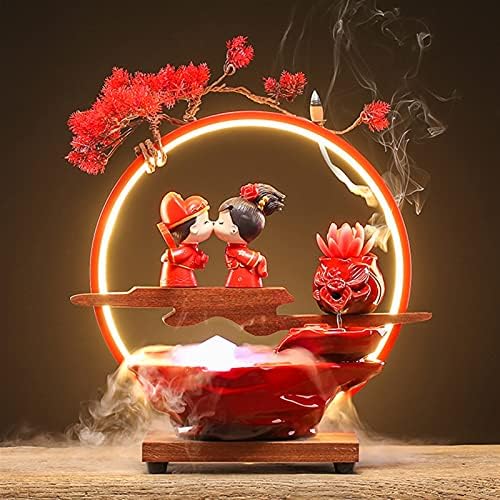 Yitiantian Tabletop Water Fountain Ceramic Fountain Indoor Decor Bedroom Gift