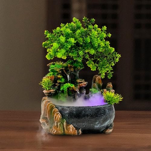 Tabletop Fountain Ornament with LED Lights