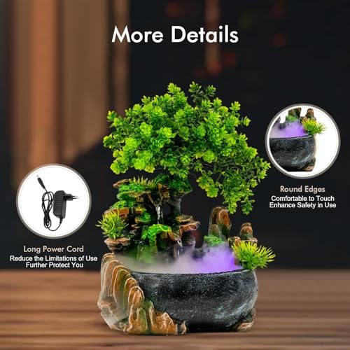Tabletop Fountain Ornament with LED Lights